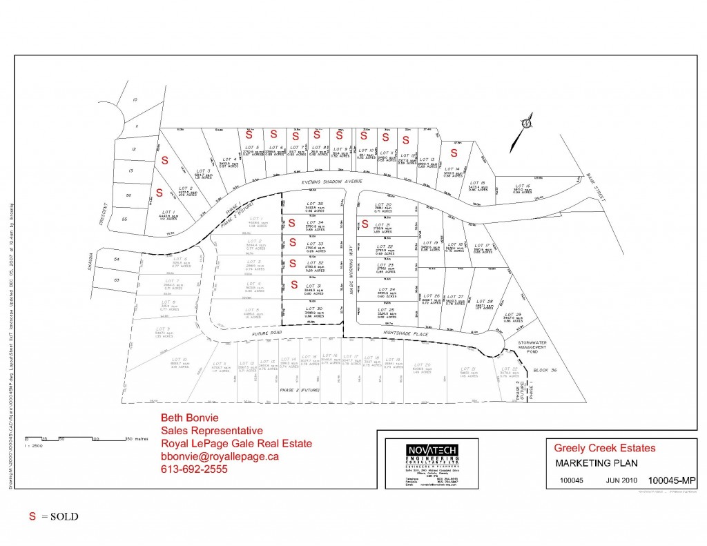 Greely Creek Estates Site Plan Feb 2013